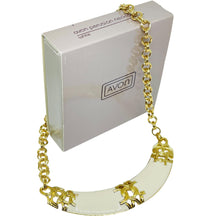 Load image into Gallery viewer, AVON vintage gold tone enamel 'PERUSIAN' massive designer chain necklace
