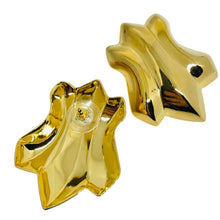 Load image into Gallery viewer, AVON vintage gold tone modernist 'POLISHED SHIELD' designer earrings
