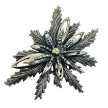 Load image into Gallery viewer, BOTTICELLI signed silver tone rhinestone designer brooch
