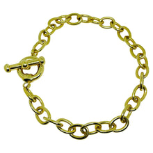 Load image into Gallery viewer, CAROLEE signed gold tone toggle clasp massive chain designer necklace
