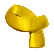 Load image into Gallery viewer, CAROLEE signed matte gold modernist sbstract designer brooch

