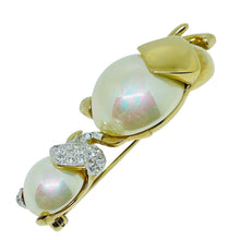 Load image into Gallery viewer, CAROLEE vintage elephant gold tone glass pearls rhinestones designer brooch
