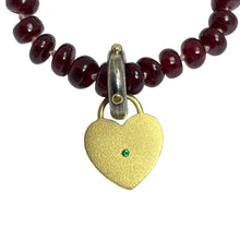 Load image into Gallery viewer, CHARM ME UP 22k gold emerald heart charm by DOROTA LASAK
