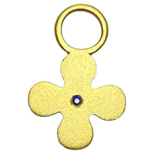 Load image into Gallery viewer, CHARM ME UP 22k gold sapphire flower charm by DOROTA LASAK
