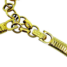 Load image into Gallery viewer, CHRISTIAN DIOR signed vintage gold pearl crystal chain designer 80's necklace

