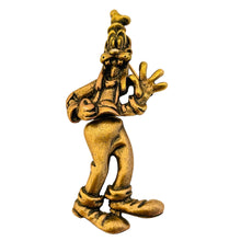 Load image into Gallery viewer, DISNEY signed goofy gold tone designer brooch
