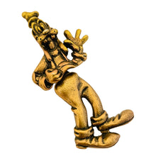 Load image into Gallery viewer, DISNEY signed goofy gold tone designer brooch
