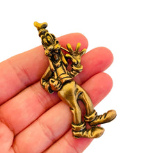 Load image into Gallery viewer, DISNEY signed goofy gold tone designer brooch
