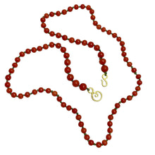 Load image into Gallery viewer, DOROTA LASAK 22k gold coral beaded necklace
