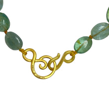 Load image into Gallery viewer, DOROTA LASAK 22k gold emerald beaded necklace
