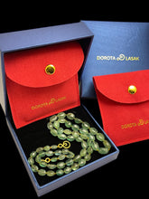 Load image into Gallery viewer, DOROTA LASAK 22k gold emerald beaded necklace
