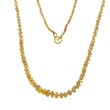 Load image into Gallery viewer, DOROTA LASAK 22k gold fire opal beaded necklace

