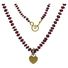 Load image into Gallery viewer, DOROTA LASAK 22k gold ruby beaded necklace
