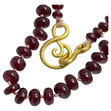 Load image into Gallery viewer, DOROTA LASAK 22k gold ruby beaded necklace
