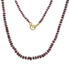 Load image into Gallery viewer, DOROTA LASAK 22k gold ruby beaded necklace
