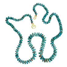 Load image into Gallery viewer, DOROTA LASAK 22k gold turquoise beaded necklace
