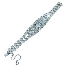 Load image into Gallery viewer, EISENBERG signed vintage silver tone rhinestone designer bracelet
