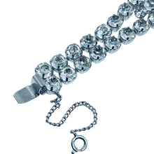 Load image into Gallery viewer, EISENBERG signed vintage silver tone rhinestone designer bracelet
