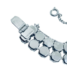 Load image into Gallery viewer, EISENBERG signed vintage silver tone rhinestone designer bracelet
