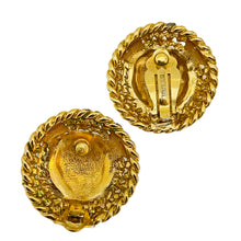 Load image into Gallery viewer, ERWIN PEARL signed vintage gold tone enamel designer clip on earrings

