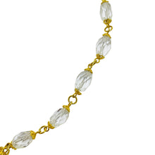 Load image into Gallery viewer, FARRAH signed gold tone crystal designer necklace
