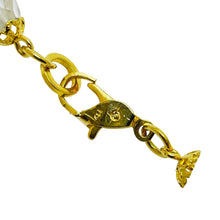 Load image into Gallery viewer, FARRAH signed gold tone crystal designer necklace

