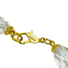 Load image into Gallery viewer, FARRAH signed gold tone crystal designer necklace
