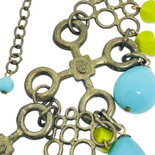 Load image into Gallery viewer, GERARD YOSCA vintage signed bronze tone glass beads designer necklace
