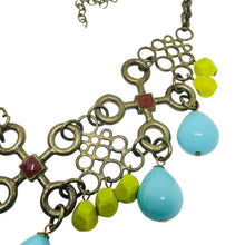 Load image into Gallery viewer, GERARD YOSCA vintage signed bronze tone glass beads designer necklace
