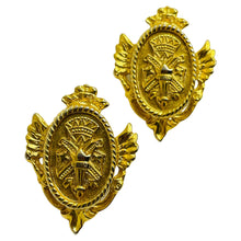 Load image into Gallery viewer, GINNIE JOHANSEN signed vintage gold designer earrings
