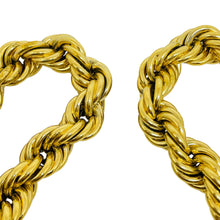 Load image into Gallery viewer, GIVENCHY signed gold plated massive twisted rope chain designer necklace
