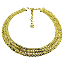 Load image into Gallery viewer, GIVENCHY signed vintage gold tone massive chain designer 80's necklace
