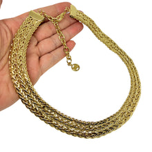 Load image into Gallery viewer, GIVENCHY signed vintage gold tone massive chain designer 80's necklace

