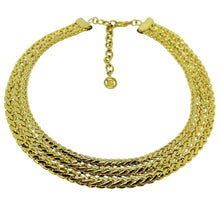 Load image into Gallery viewer, GIVENCHY signed vintage gold tone massive chain designer 80's necklace
