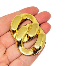 Load image into Gallery viewer, GIVENCHY vintage gold tone massive chain designer scarf clip
