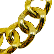 Load image into Gallery viewer, GRAZIANO signed vintage gold tone massive chain designer bracelet
