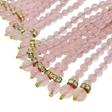 Load image into Gallery viewer, HEIDI DAUS for JIM WALTERS vintage gold tone pink glass designer clip earrings
