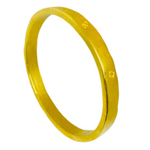 Load image into Gallery viewer, JF signed vintage matte gold tone designer bangle bracelet
