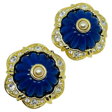 Load image into Gallery viewer, JOAN RIVERS signed gold tone faux gemstones interchangeable designer earrings
