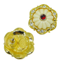 Load image into Gallery viewer, JOAN RIVERS signed gold tone faux gemstones interchangeable designer earrings
