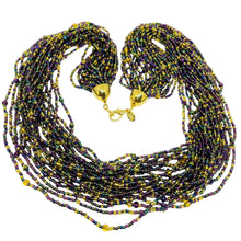 Load image into Gallery viewer, JOAN RIVERS signed vintage gold tone glass beads multi strand designer necklace
