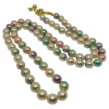 Load image into Gallery viewer, JOAN RIVERS signed vintage gold tone glass pearl beads designer necklace
