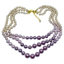 Load image into Gallery viewer, JOAN RIVERS signed vintage gold tone glass pearl beads designer necklace
