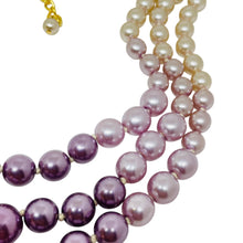 Load image into Gallery viewer, JOAN RIVERS signed vintage gold tone glass pearl beads designer necklace

