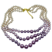 Load image into Gallery viewer, JOAN RIVERS signed vintage gold tone glass pearl beads designer necklace
