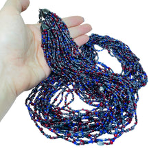 Load image into Gallery viewer, JOAN RIVERS signed vintage silve tone glass beads multi strand designer necklace
