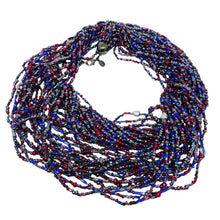 Load image into Gallery viewer, JOAN RIVERS signed vintage silve tone glass beads multi strand designer necklace

