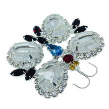Load image into Gallery viewer, JOAN RIVERS signed vintage silver tone glass stones butterfly designer brooch

