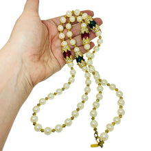 Load image into Gallery viewer, KENNETH LANE signed vintage glass pearls jewel massive beaded designer necklace
