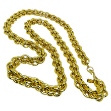 Load image into Gallery viewer, KENNETH LANE signed vintage gold tone massive chain designer necklace
